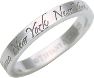 Tiffany & Co. Silver Silver 925 Band Ring (Pre-Owned)