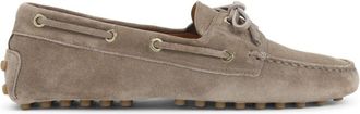 Tod's Taupe Suede Loafers
