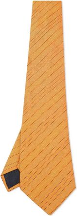 Hermès Cravatta in seta a fantasia - Giallo