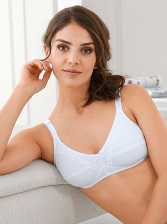 Naturana B&uuml;gelloser BH NATURANA, Damen, Gr. 100, Cup A, weiss (wei&szlig;), 100% Baumwolle, BHs B&uuml;gelloser BH