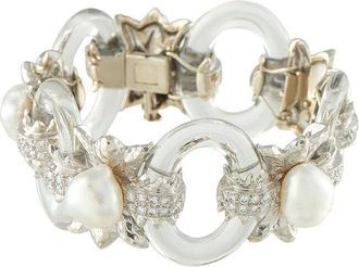 David Webb 18K & Platinum Gemstone Bracelet (Authentic Pre-Loved)