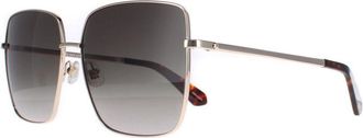 Kate Spade New York Square Womens Havana Brown Gradient Fenton/G/S Metal - One Size