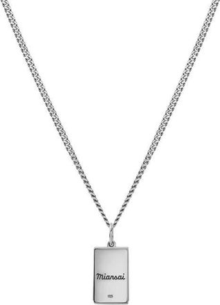 Miansai Duo Lapis Pendant Necklace in Sterling Silver/Blue at Nordstrom
