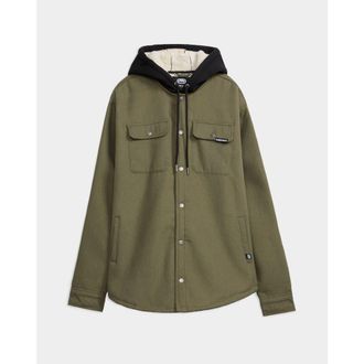 Ecko Outdoor Flannel Shirt Jacket in Olive Green at Nordstrom, Size X-Large