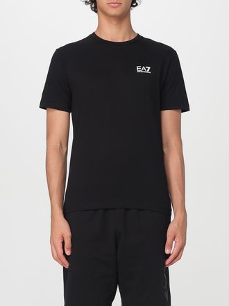 Emporio Armani T-shirt in cotone con logo Ea7