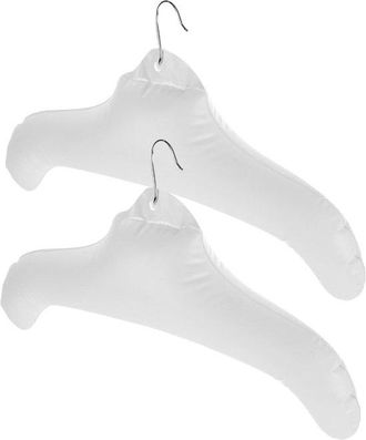 No Brand Juego De 2 Perchas Plegables E Inflables, Fabricadas En Pvc Resistente Con Gancho Met&aacute;lico, Ideales Para Secar Camisas, Su&eacute;teres Y Otras Prendas. Ahor