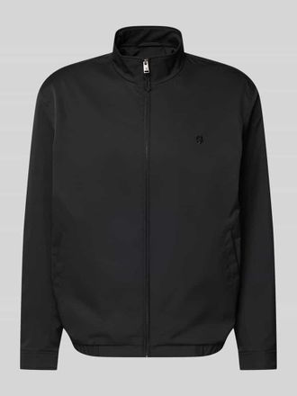 HUGO BOSS Regular Fit Blouson mit Logo-Stitching Modell H-CARVO in Black, Gr&ouml;&szlig;e 46