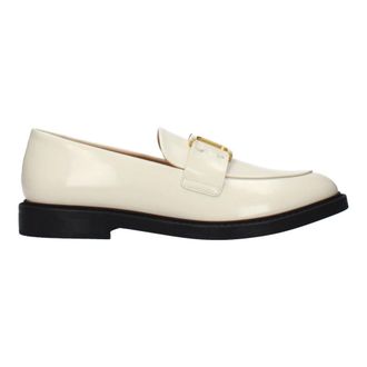 Chlo&eacute; Schoenen, Dames, Beige, 36 EU, Leer, Leren Instaploafers