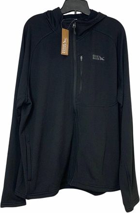 Eddie Bauer Mens High Route Grid Full Zip Hoodie In Black
