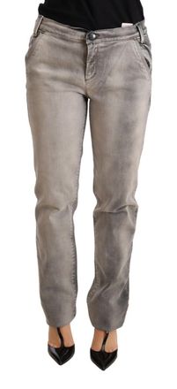 Ermanno Scervino Grijze Denim Rechte Pantalon