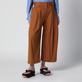 Balenciaga Pantalone color cammello in cotone