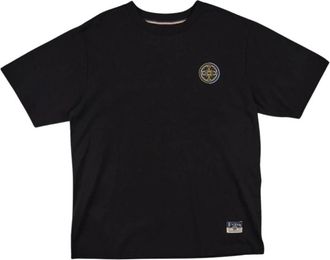 Evisu T-shirt Wave & Whale Daicock - Heren - T-shirts - Zwart - M - Katoen - Tops