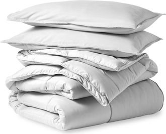Bare Home All-Season Comforter Set - Oversized Queen in Cloud Grey at Nordstrom