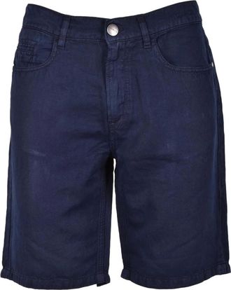 Dirk Bikkembergs Bermuda Shorts - Heren - Korte broeken - Blauw - Maat: W32 Katoen