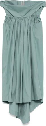 Rick Owens Abito midi asimmetrico - Verde