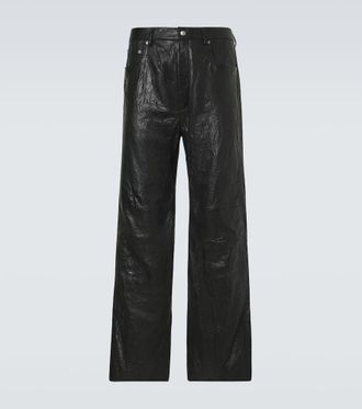 Rick Owens Jeans anchos de piel