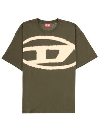 Diesel Green Logo Crew Neck T-Shirt