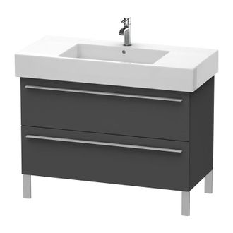 Duravit Duravit X-large Mueble De Pared 6544, 2 Extra&iacute;bles, 1000mm Para Vero 032910 (sin Pulir), Color (frente/cuerpo): Grafito Mate Decoraci&oacute;n - Xl654404949