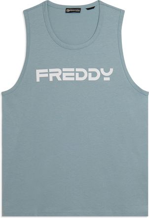 Freddy Canotta in cotone con retro vogatore e logo FREDDY