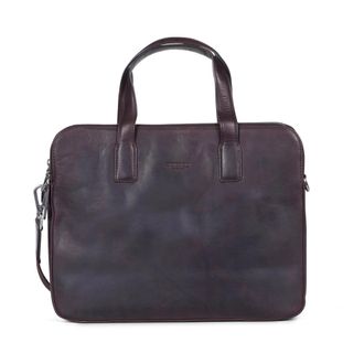 Howard London Laptop Bag Harrison - Heren - Laptoptassen - Bruin - ONE Size - Leer - Tassen