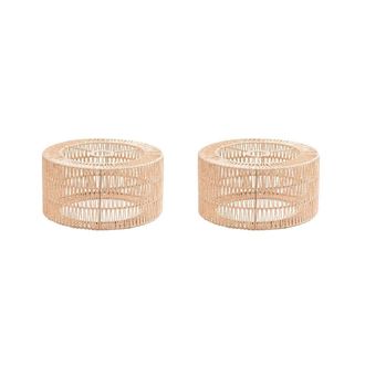 OEM 2 Pantallas De L&aacute;mpara De Techo De Cuerda De Papel, Estilo Bohemio, Protectores De Bombillas Para Restaurantes, Cafeter&iacute;as Y Salas De Estar, 22 X 11 C