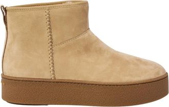 Hogan Witte Laarzen voor Stijlvolle Outfits - Dames - Winterlaarzen - Beige - 37 EU - Schoenen