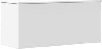 vidaXL Storage Box White 100x42x46 cm Engineered Wood vidaXL