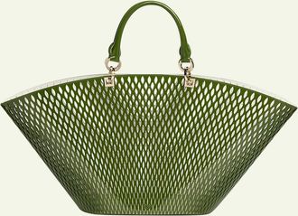 Tom Ford Cut Out Patent Leather Large Tote Bag