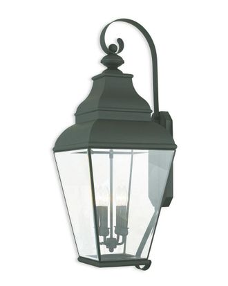 Livex Lighting Livex Exeter 4-Light Black Outdoor Wall Lantern