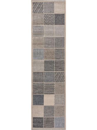 benuta Alfombra de pasillo exterior azul 67x240