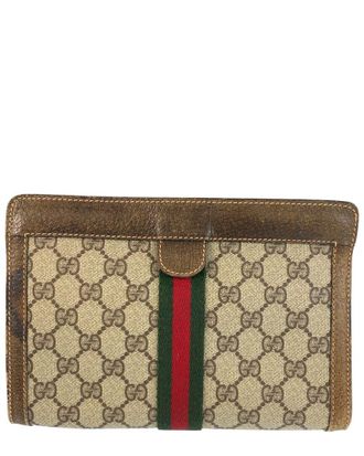 Gucci Vintage Gg Plus Clutch Bag (Authentic Pre-Loved)