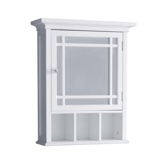 Teamson Home Teamson Home - Neal Mueble De Ba&ntilde;o Blanco De Madera Con Puerta Espejada 7442
