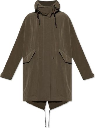 Dolce & Gabbana Jas type parka - Heren - Parka Jassen - Groen - S - Polyester - Jassen