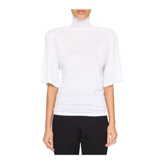 Jacquemus Tops, Dames, Wit, S, Witte Schouder T-Shirt
