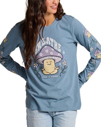 Life is good Long Sleeve Crusher T-Shirt