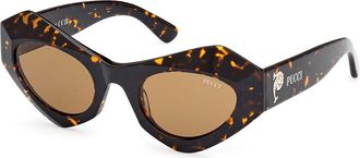 Pucci Emilio Pucci EP0214 52E Womens Sunglasses Tortoiseshell Size 50