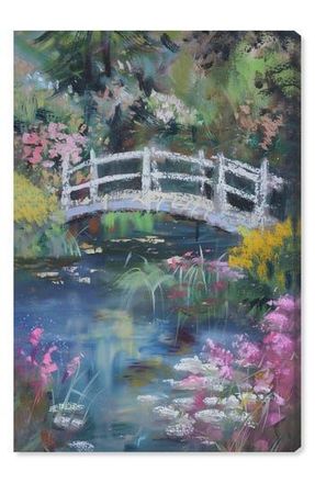 Wynwood Studio Hidden Garden Canvas Wall Art in Blue at Nordstrom Rack