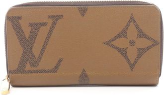 Louis Vuitton Brown Coated Canvas Long Wallet (Bi-Fold) (Pre-Owned)