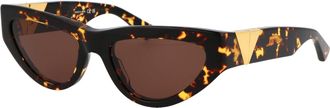 Bottega Veneta Womens Sunglasses Bv1176s Havana Brown Acetate