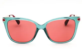 Max & Co. MO0100 Rectangular Frame Sunglasses - Turquoise