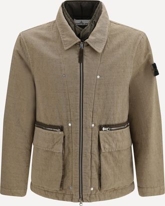 Stone Island Padded cotton and wool-blend Jacket Male S