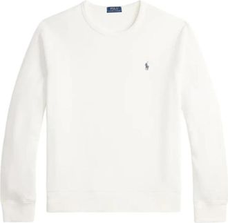 Polo Ralph Lauren Sweatshirt met geborduurd rond hals - Heren - Sweatshirts - Wit - S - Katoen - Hoodies & sweatvesten