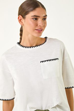 Roman Blanket Stitch Oversized T-Shirt