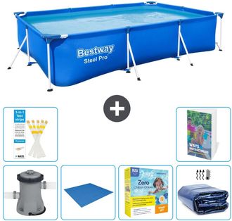 Bestway Piscina Bestway Steel Pro Rectangular - 300x201x66 Cm - 7-piezas S245