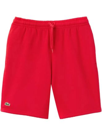 Lacoste fleece Red track shorts - men - Cotton - M