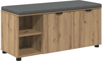 vidaXL Banco De Entrada Roble Artisan 100 X 38 X 46 Cm Vidaxl