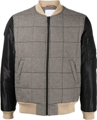 Ports V zip-up padded jacket - men - Cotton/Cupro/Polyester - S - Black