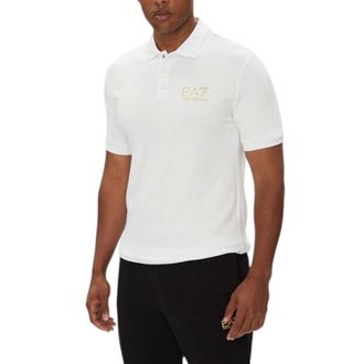 Emporio Armani Polo Shirts, male, White, Size: 3XL Polo Shirt
