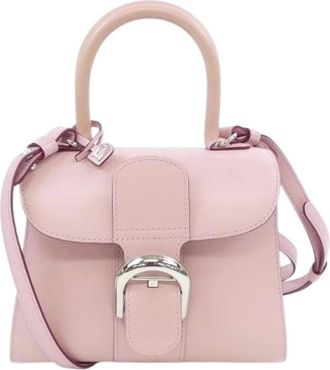 Delvaux Pre-owned Leather Handbag - Dames - Vintage Handtas - Roze - ONE Size - Leer - Vintage
