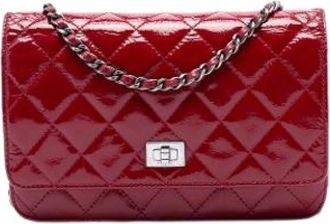 Chanel Pre-owned Wallet on Chain - Dames - Vintage Schoudertas - Rood - ONE Size - Leer - Vintage